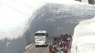 立山黒部アルペンルート全線開通から1カ月　迫力の「雪の大谷」に加えて「みくりが池ブルー」が姿を現しはじめる　「冥土のみやげ」と感嘆する観光客も