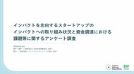 社会変革推進財団とインパクトスタートアップ協会による初の共同アンケート調査を実施
