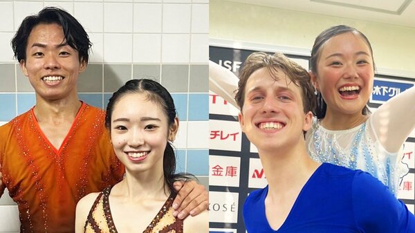 ペア優勝の長岡柚奈・森口澄士組。歓声上がるオリジナルの技は「リフト