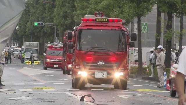 2020年7月30日に郡山市で起きた爆発事故現場