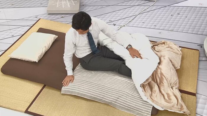電気毛布は腰から下に敷くのがよい