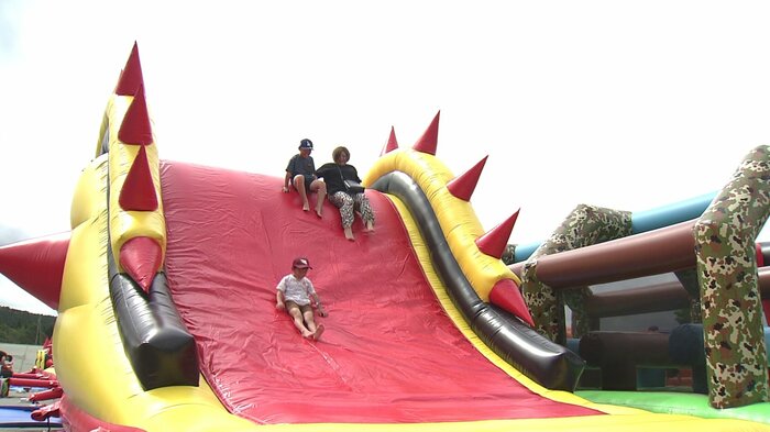 滑り台を降りればゴール
