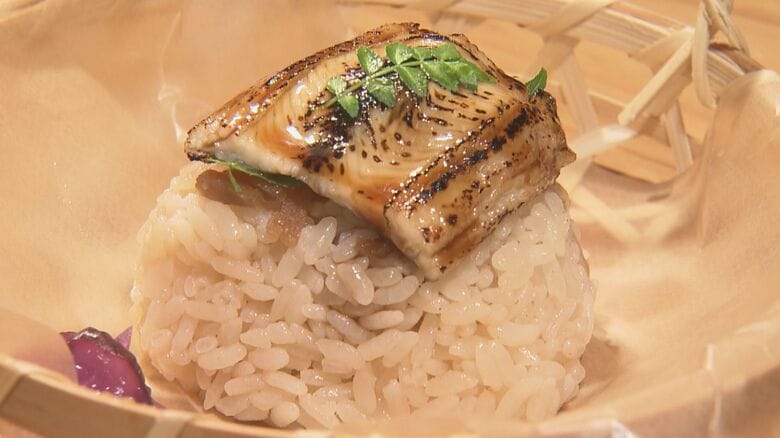 魚の卸が運営しネタや具に自信…夜は寿司 昼はおにぎりの専門店 二つが融合した『穴子とアサリの押し寿司』も｜FNNプライムオンライン
