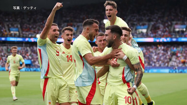 【速報】サッカー男子決勝はスペインがフランスを延長の末5－3で下し金メダルを獲得！｜FNNプライムオンライン