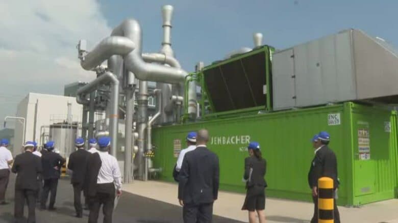 ウシのふんがエネルギーに！ＣＯ２削減＆臭い対策にも貢献！笠岡市でバイオガス発電所完成披露式【岡山】｜FNNプライムオンライン
