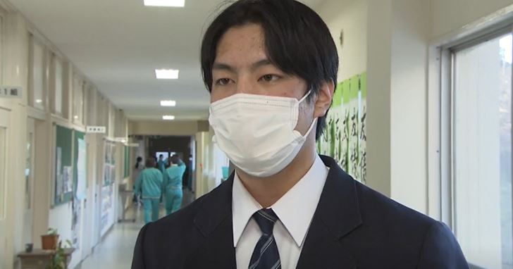 歌津中3年　阿部吾公さん