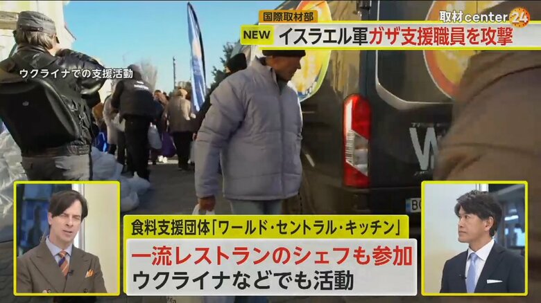 食料支援団体の「ワールド・セントラル・キッチン」の活動の様子