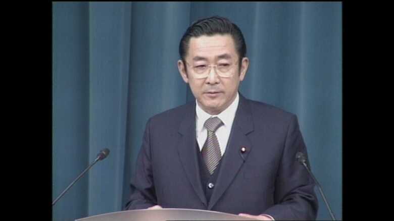 モンデール駐日米大使（当時）とともに会見する橋本元首相（当時）（1996年