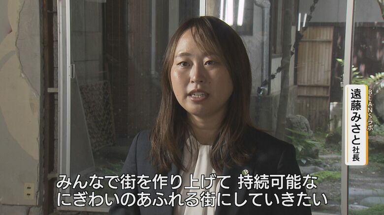 「まちの進路相談室・B-lab（ビーラボ）」のイメージを語る遠藤社長