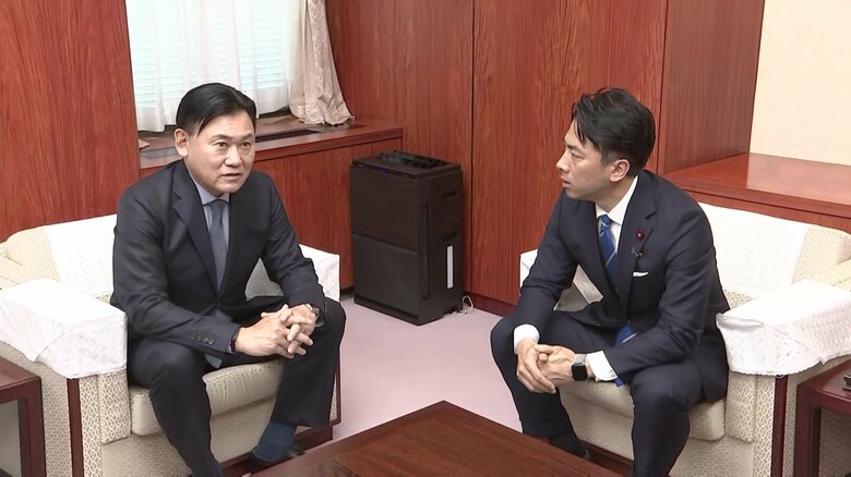 楽天グループ三木谷会長と面会する小泉農水相