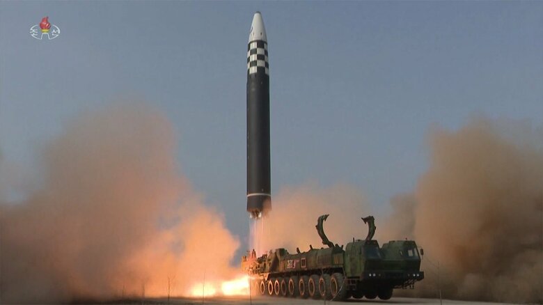 3月25日、北朝鮮が新型のICBMだとする発射映像を公開