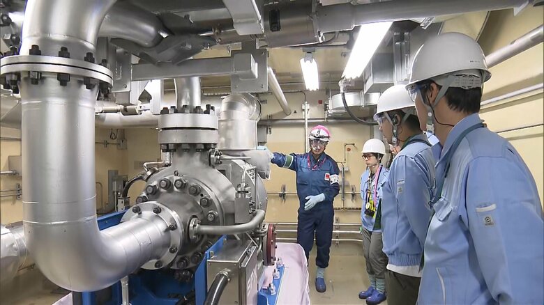 柏崎刈羽原発取材時の様子（2023年11月）