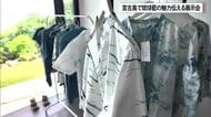 宮古島で琉球藍の魅力伝える展示会　豪雨被害に負けず作品広める