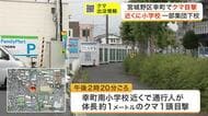 宮城野区の小学校近くで体長約１メートルのクマを目撃　児童は集団下校の対応　周囲は警戒強化〈仙台市〉
