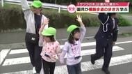園児が横断歩道の渡り方など学ぶ「交通ルールを守ります」大分