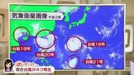 台風が4つ発生…台風18号は26日に沖縄地方に直撃するおそれ　ほかの3つの台風の影響は？気象予報士の解説