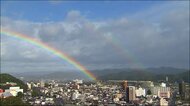 【強風の1日】二重の虹…ダブルレインボーが出現<福島県>