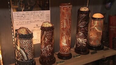 月明かりのようなあたたかな光灯す「竹灯籠」で癒やしを…間伐材を使い、繊細な彫刻で人気【宮崎発】