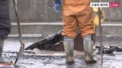 【中継】70cmの津波観測の久慈市から　水道管が損傷し復旧作業続く　岩手県