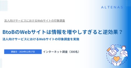 BtoBのWebサイトは情報を増やしすぎると逆効果? 法人向けサービスにおけるWebサイトの印象調査を実施