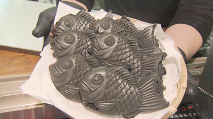 「焦げではありません」エンタメ青果店から斬新スイーツ“真っ黒なたい焼き”SNSで人気に 生地に竹炭を使用