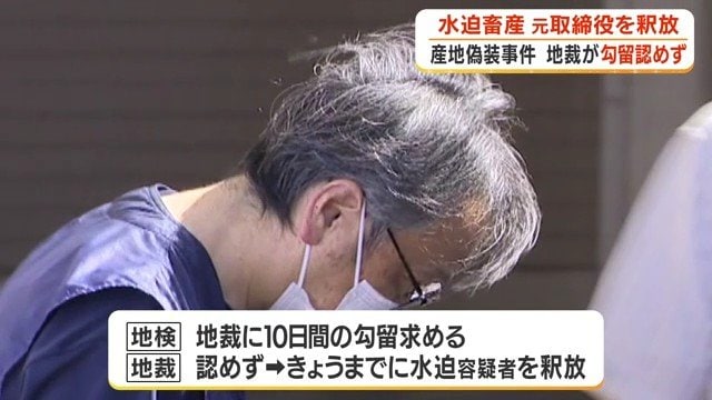 8月20日までに釈放された水迫政輝容疑者