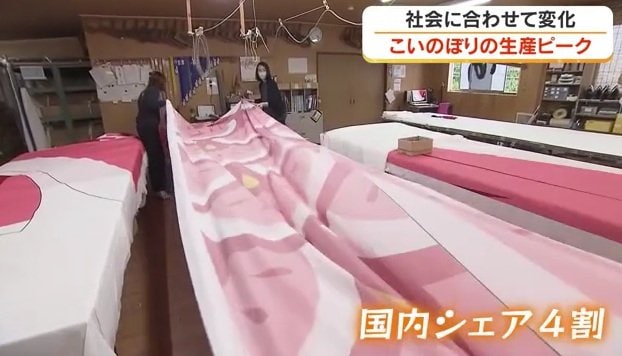 徳永こいのぼり（岡山・和気町）