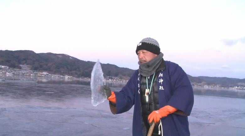 「御神渡り」出現に期待　諏訪湖の湖面7～8割に薄い氷　諏訪の23日の最低気温は－8.8℃｜FNNプライムオンライン