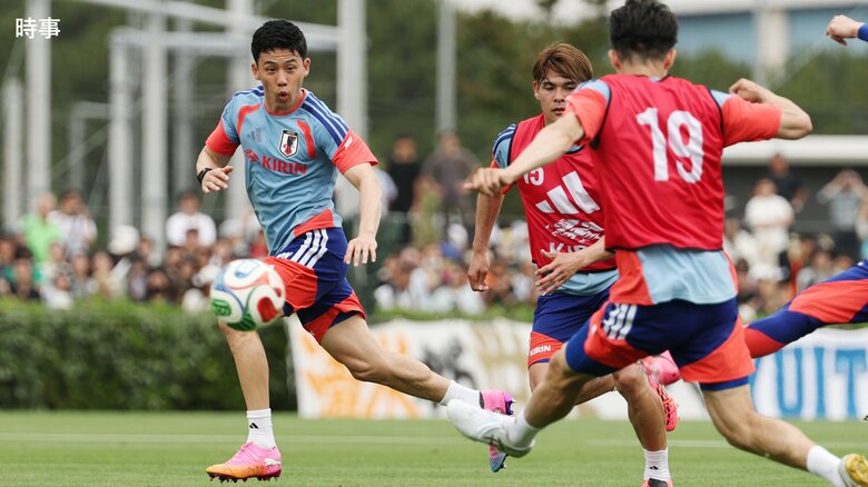 「しぶといな」「いやいや長友さんの方がしぶといです」遠藤航が日本代表合宿に合流　ECL制覇の鎌田大地は来月2日合流へ｜FNNプライムオンライン