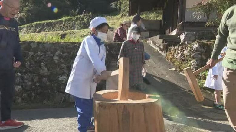 「立冬」に早くも…内子「泉田の棚田」小学生が自ら育てたコメで“もちつき”「作った甲斐ある」【愛媛】｜FNNプライムオンライン