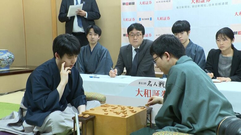 藤井聡太七冠が永瀬拓矢九段に勝利　将棋「名人戦」七番勝負第一局｜FNNプライムオンライン