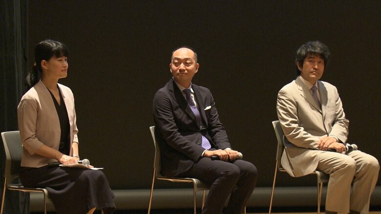 左から村田女流二段・佐藤七段・森内九段