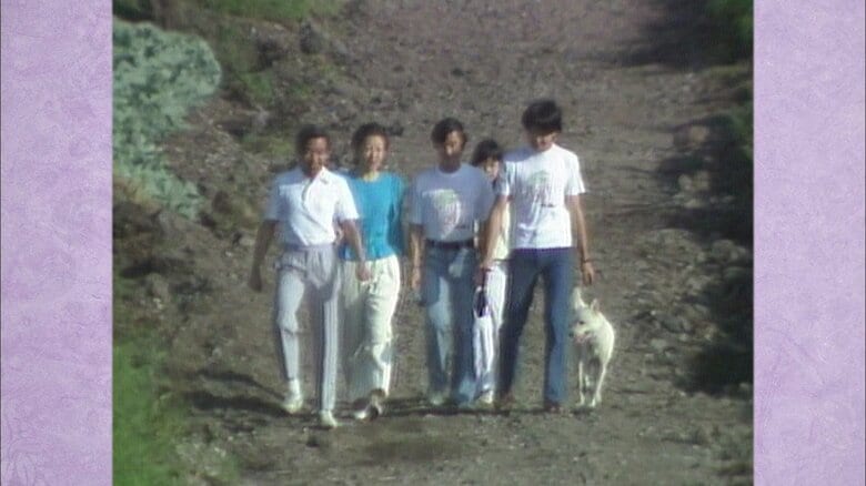 軽井沢を散策されるご一家