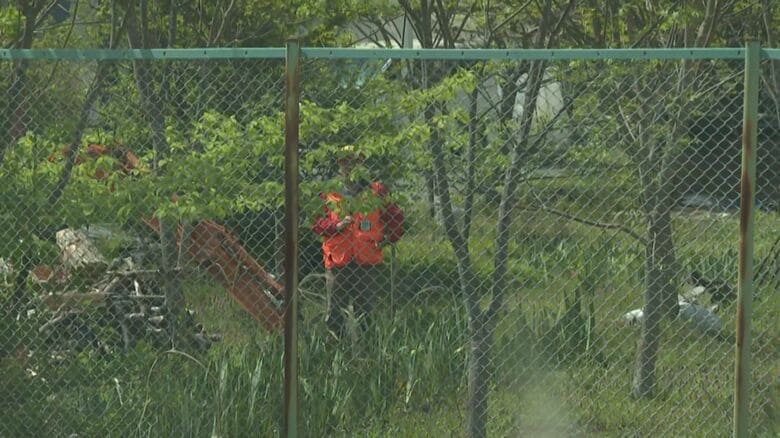 クマを警戒