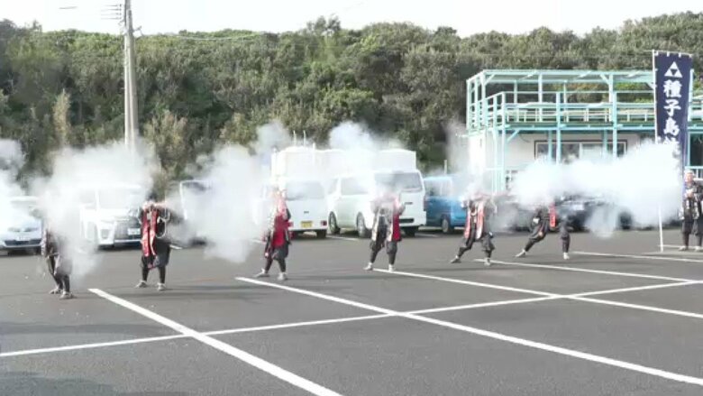 地元保存会が火縄銃を試射！