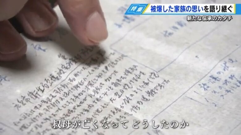 土屋勝豊さんの家族の遺品のメモ