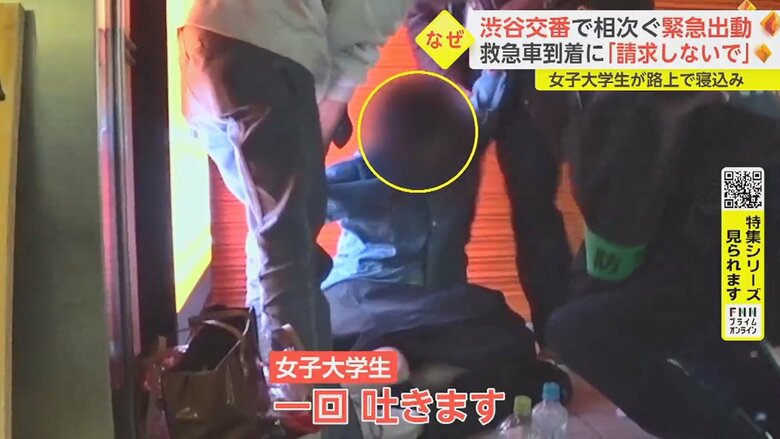 大学のサークル仲間との飲み会で、つい飲み過ぎてしまったという