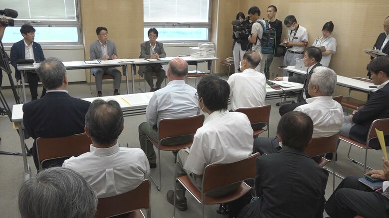 県の担当者と意見交換