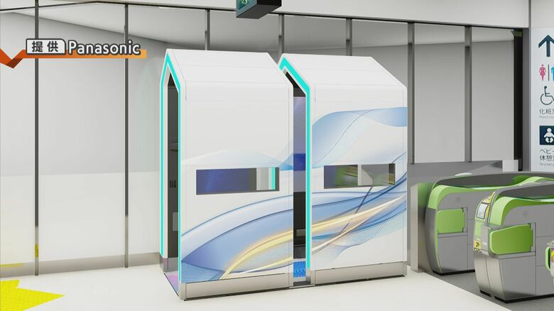 顔認証改札機（長岡駅に設置）