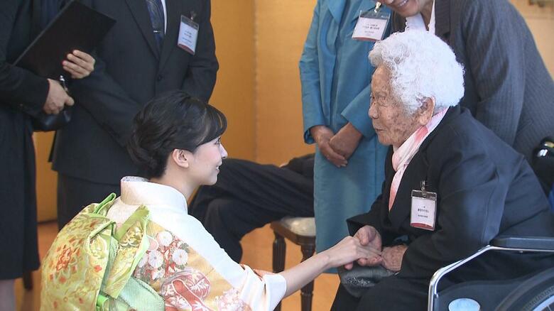 日系1世の新垣カマドさん（104）とご面会　2023年11月