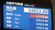 日経平均株価が一時1800円近く上昇　中東緊張緩和のきざしで原油の供給不安やわらぎ原油先物価格急落