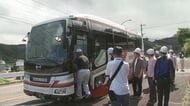 初の広域避難訓練　伽藍岳噴火で“高齢者等避難”を発令した想定　別府市民が隣の宇佐市へ　大分