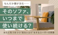 「なんだか腰が沈む……」そのソファ、いつまで使い続ける？ 劣化に気づきつつ“見ないふり”をするユーザーの実像