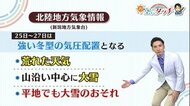 新潟の天気＜お空にタッチ＞１２／２３ グズついて真冬並みの寒…
