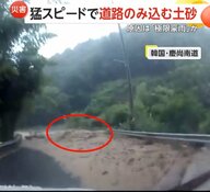 「絶体絶命の状況」“極限豪雨”が発生…猛スピードで道路飲み込む土砂から逃げる一部始終　豪雨で23人死亡、5人不明　韓国