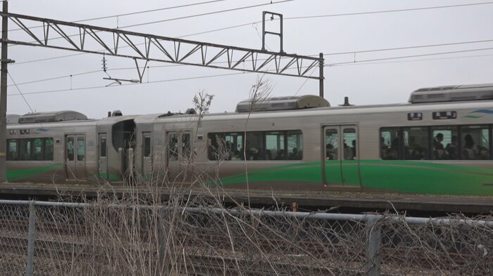あいの風とやま鉄道（1日撮影　火災のあった車両とは別の車両）