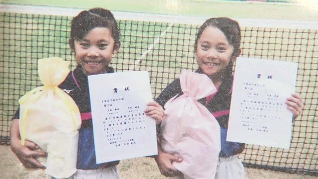いまと変わらぬ笑顔を見せるヒメ・ユメ 競技を始めた頃の写真