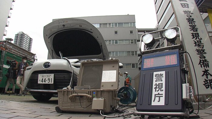 災害時を想定したデモンストレーション