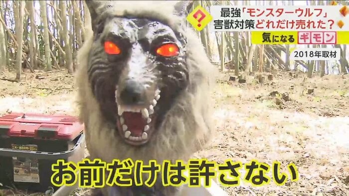 2018年取材時のモンスターウルフ