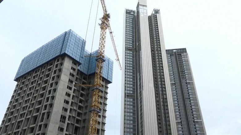 中国で住宅価格が8割の都市で下落…不動産不況続く　小売りは3.4％増に鈍化　中国政府は消費刺激策実施も景気の減速傾向表面化｜FNNプライムオンライン